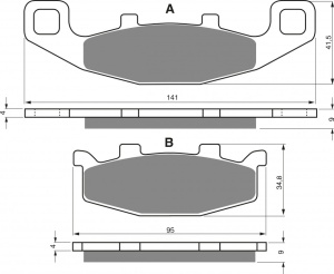 Placute de frana GOLDFREN 013 S3