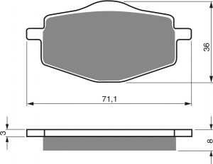 Placute de frana GOLDFREN 018 S3