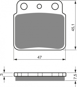 Placute de frana GOLDFREN 092 S3
