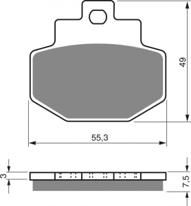 Placute de frana GOLDFREN 186 S3