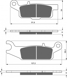 Placute de frana GOLDFREN 253 AD OFF-ROAD FRONT