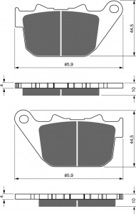 Placute de frana GOLDFREN 274 S3