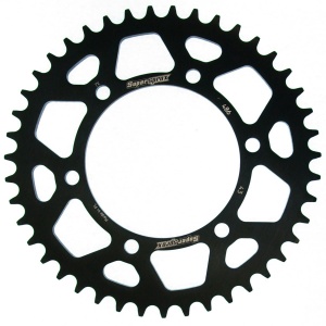 Rear ALU sprocket SUPERSPROX RAL-486:43-BLK Negru 43T, 520