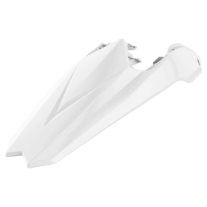 Rear fender + side panels POLISPORT 8556000001 Alb