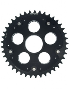 Rear sprocket STEALTH with alloy disc SUPERSPROX RSA-733_525:41-BLK Negru 41T, 520