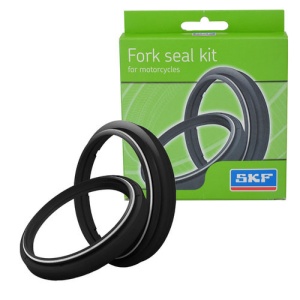 Seals Kit (oil - dust) SKF YAMAHA KITB-41Y 41x53.1x7.5 / 41x53.25x5.3 Negru