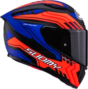 SUOMY TRACK-1 FRAMEWORK WHITE BLK BLUE ECE 22.06 - Img 4