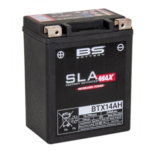 Baterie activata din fabrica BS-BATTERY BTX14AH (FA) (YTX14AH (FA)) SLA MAX