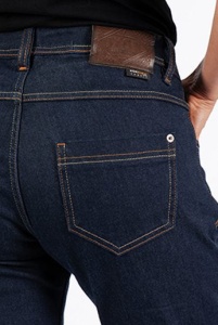 Blugi (jeans) moto femei Ixon model Maddie culoare: Dark raw (albastru) (Cordura® Denim) - Slim Fit - clasa AA - Img 3