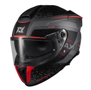 Casca integrala Axxis Hawk Evo SV Dark Justice C1 gri mat (ochelari soare integrati) - tip viziera: MT-V-31