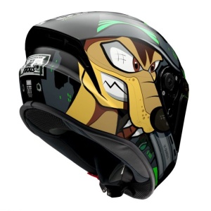 Casca integrala Axxis model Draken S Cosa Nostra B6 verde fluor lucios - tip viziera: MT-V-18C - Img 2