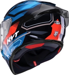 Casca integrala KYT R2R PARSEC BLK/BLUE/RED ECE 22.06 - Img 7