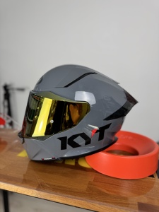 Casca integrala KYT R2R PLAIN GREY ECE 22.06 - Img 9
