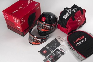 Casca integrala MT KRE+ Carbon Kraker C5 rosu mat - 100% carbon - FIM approved - lentila antiaburire Pinlock + viziera neagra cadou - Img 5