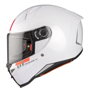 Casca integrala MT Revenge 2 S A0 alb lucios - omologare noua ECE 22.06 - tip viziera: MT-V-14B - Img 7