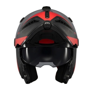 Casca modulabila (flip-up) Axxis GhostFighter SV Maniac B5 negru/rosu mat (ochelari soare integrati) Pinlock Ready – tip viziera: MT-V-36 - Img 3