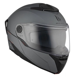Casca modulabila MT Atom 2 SV A2 titanium mat (ochelari soare integrati) Pinlock Ready - tip viziera: MT-V-35 - Img 4