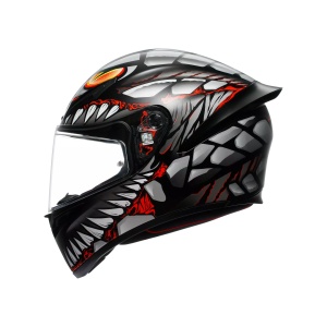 Casca moto integrala AGV K1 S LYZARD MATT BLACK/GREY/RED - Img 5