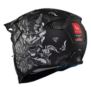 Casca MT STREETFIGHTER SV B2 HELLISH Negru Mat - Img 7