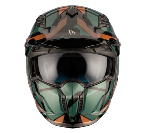 Casca MT Streetfighter SV S P1R A9 verde lucios (ochelari soare integrati) - masca (protectie) barbie si cozoroc detasabile - omologare noua ECE 22.06 - Img 5