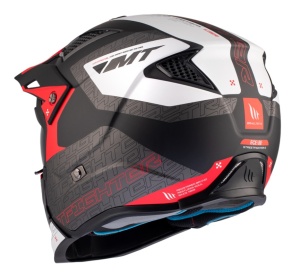 Casca MT Streetfighter SV S Totem B15 rosu mat (ochelari soare integrati) - masca (protectie) barbie si cozoroc detasabile - omologare noua ECE 22.06 - Img 5