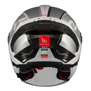 Casca open face motociclete MT Cosmo SV Silence A2 gri lucios (ochelari soare integrati) - tip viziera: MT-V-37 - Img 5