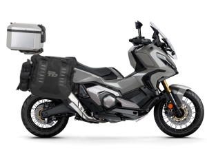 Complete set of SHAD TERRA TR40 adventure saddlebags and SHAD TERRA aluminium 37L topcase, including mounting kit SHAD SUZUKI DL 1000 V-Strom/ DL 1050 V-Strom