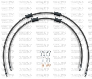 CROSSOVER Front brake hose kit Venhill POWERHOSEPLUS HON-6043FS-CB (2 conducte in kit) Carbon hoses, stainless steel fittings