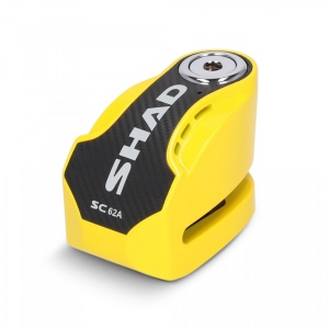 Disc lock with alarm SHAD SC62A C0S6203A galben pin 10mm