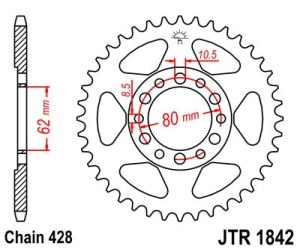 Foaie spate JT JTR 1842-50 50T, 428 - Img 2