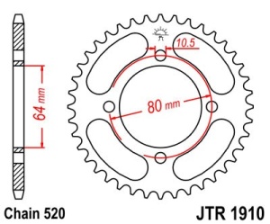 Foaie spate JT JTR 1910-32 32T, 520 - Img 2