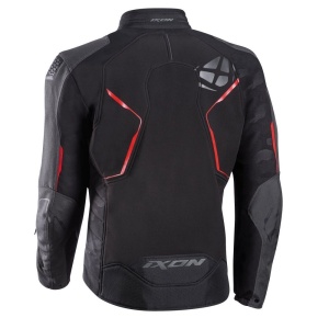 Geaca (jacheta) motociclete barbati Racing/Roadster Ixon iarna model Cell MS culoare: negru/gri/rosu - Img 2