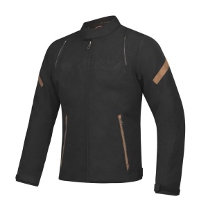 Geaca (jacheta) motociclete barbati Urban/Heritage Ixon mid-season model Striker Retro WP MS culoare: negru/maro