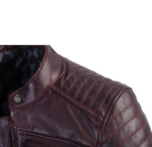 Geaca (jacheta) motociclete femei piele Urban/Heritage Ixon All season model Spark LS culoare: burgundy (visiniu) - Img 4