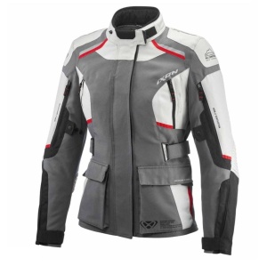 Geaca (jacheta) motociclete femei Touring/Adventure Ixon All season model Midgard LS culoare: gri/negru/rosu