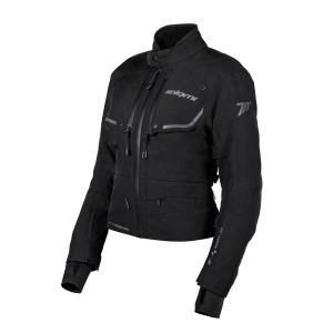 Geaca (jacheta) motociclete femei Touring/Adventure Seventy All season model SD-JT47 Expedition culoare: negru - concept modular (geaca laminata; waterproof si pe exterior)