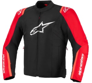 Geaca moto impermeabila ALPINESTARS T-SPS V2 WP Negru Rosu fluo