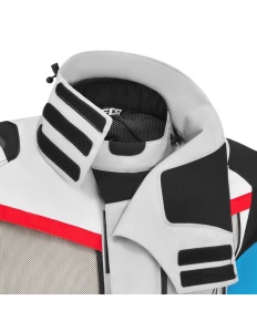 Geaca moto touring SECA ARRAKIS III GREY BLUE RED - Img 4