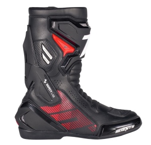 Ghete (cizme) moto Racing Unisex Seventy model SD-BR26 Alpha culoare: negru/rosu/alb - Img 3