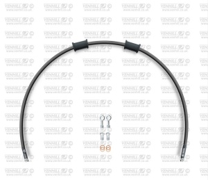 Kit conducta ambreiaj Venhill POWERHOSEPLUS DUC-7009C-BK (1 conducta in kit) Black hoses, chromed fittings