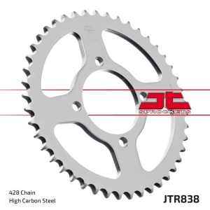 Kit de lant D.I.D Chain - Argintiu chain 428 VX, X-ring (X, NX, QX, XS), CHK front sprocket JT, CHK rear sprocket JT pentru YAMAHA YBR 125 2007-2015 - Img 6