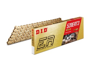 Kit de lant D.I.D Chain - Auriu chain 520 ERT, Non-sealed, CHK front sprocket JT, CHK rear sprocket JT pentru YAMAHA YZ 250 2002-2004 - Img 1