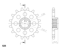 Kit de lant D.I.D Chain - Auriu chain 525 ZVM-X, X-ring (X, NX, QX, XS), CHK front sprocket SUPERSPROX, CHK rear sprocket SUPERSPROX pentru KAWASAKI ZZR 600 2005-2008 - Img 3