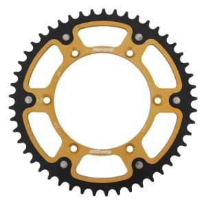 Kit de lant D.I.D Chain - Auriu lant 520 MX, Non-sealed, pinion fata SUPERSPROX, foaie spate SUPERSPROX STEALTH pentru YAMAHA TT-R 230 2005-2025 - Img 4