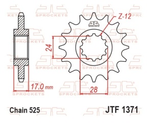 Kit de lant EK - Argintiu chain 525 DEX, X-ring (X, NX, QX, XS), CHK front sprocket JT CHK rubber cushioned, CHK rear sprocket JT pentru HONDA CBF 600 / S 2004-2007 - Img 3