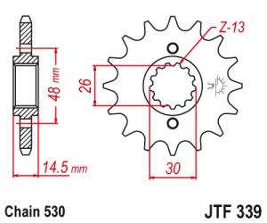 Kit de lant EK - Argintiu chain 530 SRX, X-ring (X, NX, QX, XS), CHK front sprocket JT, CHK rear sprocket JT pentru HONDA CB 1100 2014-2015 - Img 3