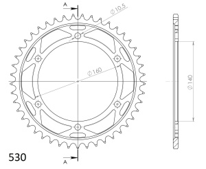 Kit de lant EK - Argintiu chain 530 SRX, X-ring (X, NX, QX, XS), CHK front sprocket JT CHK rubber cushioned, CHK rear sprocket SUPERSPROX pentru KAWASAKI ZRX 1100 1997-2000 - Img 5