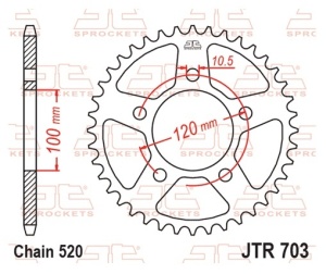 Kit de lant EK - Argintiu lant 520 SRX, X-Ring, pinion fata JT cauciucat, foaie spate JT pentru APRILIA Tuareg 660 2021-2024 - Img 7