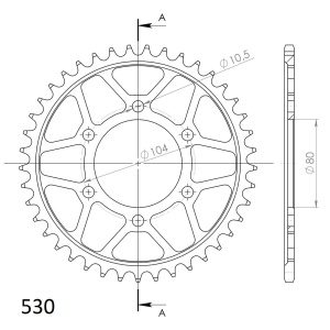 Kit de lant EK - Auriu chain 530 MVXZ, X-ring (X, NX, QX, XS), CHK front sprocket JT, CHK rear sprocket SUPERSPROX pentru KAWASAKI ZX-9R Ninja 900 1998-2001 - Img 5