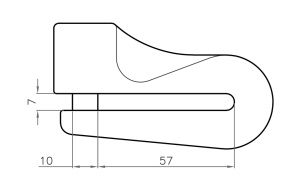Lock LUMA ENDURO 73 D DIB7301RLUM galben - Img 2